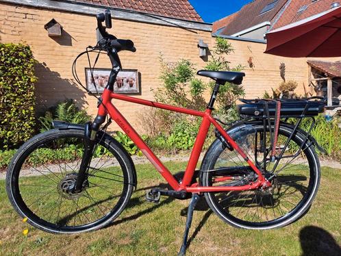 Elektrische goed onderhouden herenfiets, Fietsen en Brommers, Elektrische fietsen, Gebruikt, Overige merken, 47 tot 51 cm, Ophalen