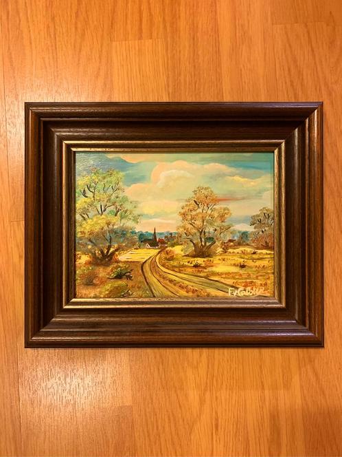 Vintage Schilderij, Antiek en Kunst, Kunst | Schilderijen | Klassiek, Ophalen of Verzenden