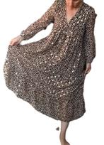 Tof lange zomerjurk, Kleding | Dames, Jurken, Maat 38/40 (M), Bruin, Ophalen of Verzenden, Zo goed als nieuw