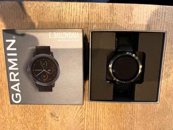 Garmin Vivoactive 3 met extra lederen bandjes disponible aux enchères