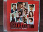 CD : GREY'S ANATOMY  Volume 2 - Original soundtrack, Ophalen of Verzenden, Zo goed als nieuw