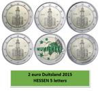 2 euros Allemagne 2015 Hesse 5 lettres, 2 euros, Enlèvement ou Envoi, Allemagne