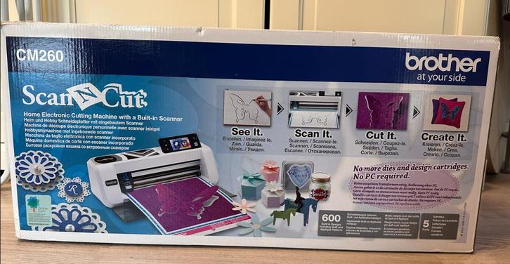 Brother ScanNCut CM260 - snijmachine, Hobby en Vrije tijd, Naaimachines en Toebehoren, Nieuw, Brother, Ophalen