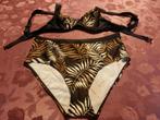 (6) -bikini femme t.40 noir brun, Ophalen of Verzenden, Zo goed als nieuw, Bruin, Bikini