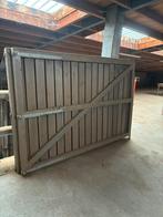 Dubbele Eiken poort 485x162cm, Tuin en Terras, Ophalen
