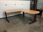 (128) Mooi modern hoekbureel beukkleur., Modern, Ophalen, Zo goed als nieuw, Hoekbureau