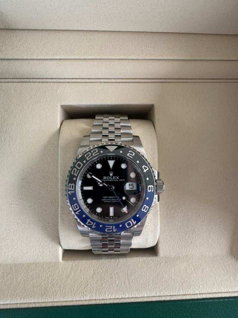 Rolex GMT master II batgirl, nieuw, Handtassen en Accessoires, Horloges | Heren, Ophalen, Staal, Polshorloge, Nieuw