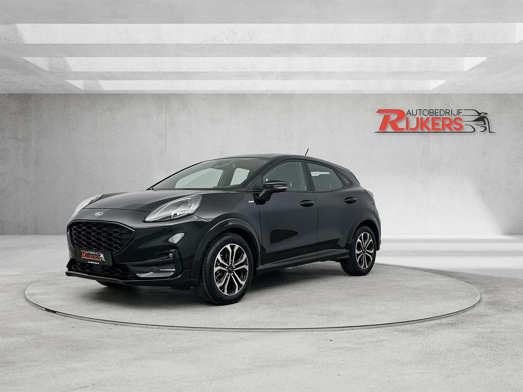 Ford PUMA 1.0 EcoBoost Hybrid ST-Line 125PK Automaat,Cruise, Auto's, Ford, Stof, Zwart, Zwart, Bedrijf