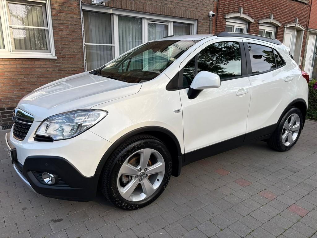 Opel Mokka 1.6i! Nieuwstaat* Airco*Navi* 54000km* Garantie!, Voorwielaandrijving, Stof, Wit, 1598 cc