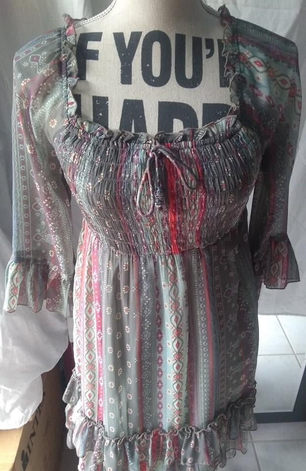 kleed clockhouse met frullen maat M, Clockhouse C&A, Ophalen of Verzenden, Maat 38/40 (M)