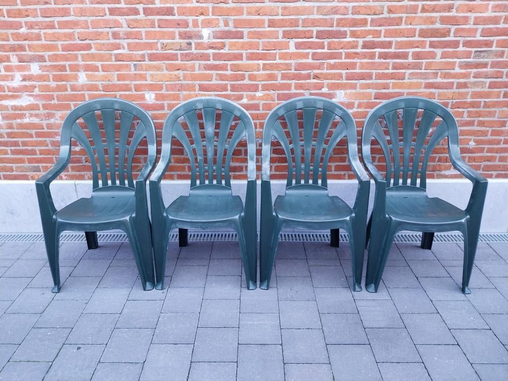 Tuin stoelen, Tuin en Terras, Tuinstoelen, Ophalen, Gebruikt, Stapelbaar