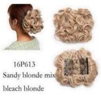Chignon haar stuk Blonde Grote Dikke Krullen Scrunchie Blond, Handtassen en Accessoires, Uiterlijk | Haarverzorging, Ophalen of Verzenden