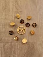 Goudkleurige knopen River Woods, Ophalen of Verzenden, Gebruikt, Knoop of Knopen