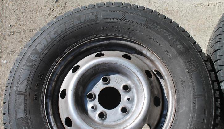 2x banden + velgen, Auto-onderdelen, Banden en Velgen, Banden en Velgen, Zomerbanden, 16 inch, 225 mm, Overig, Gebruikt, Ophalen