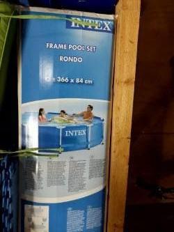 zwembad opbouw intex, Ophalen, 80 tot 120 cm, Rond, 300 cm of meer