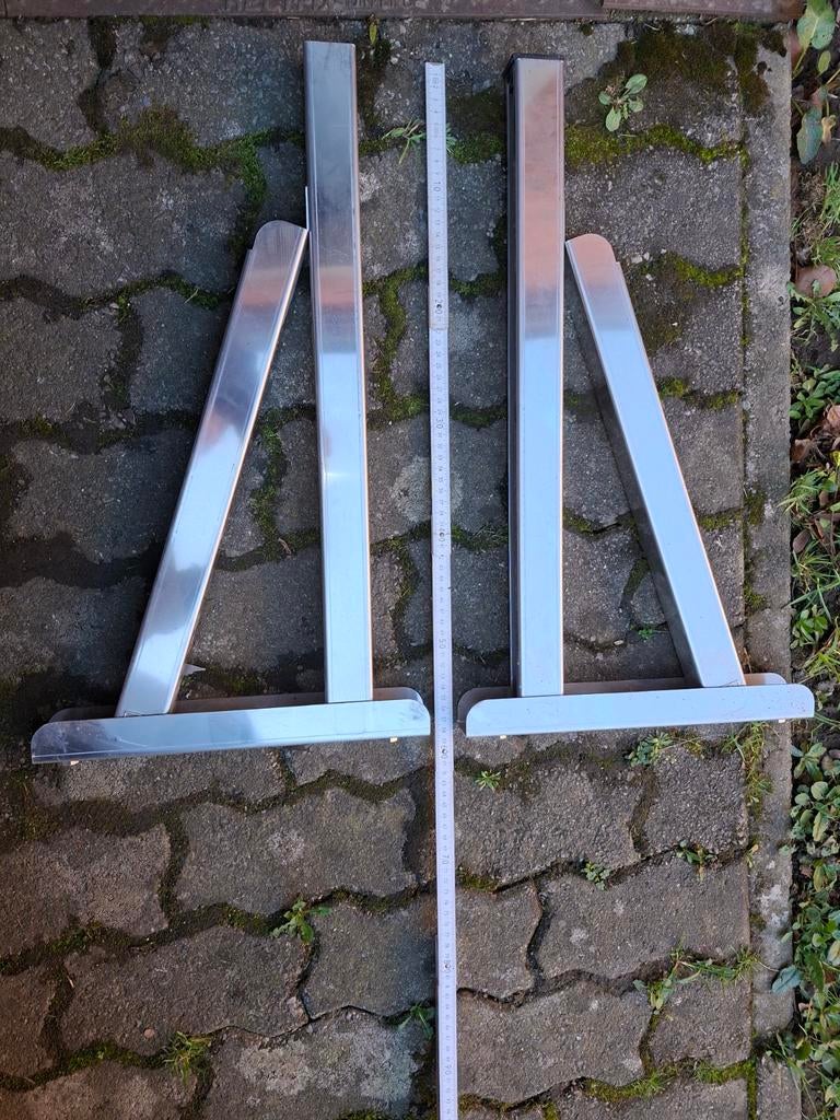 Lot de 2 équerres neuves en inox, Enlèvement ou Envoi