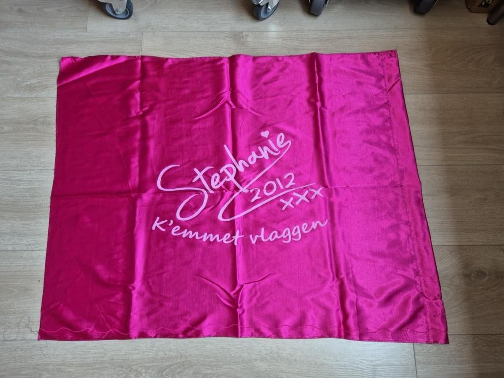 Carnaval Aalst vlag kandidaat prins Stephanie 2012, Diversen, Vlaggen en Wimpels, Ophalen of Verzenden