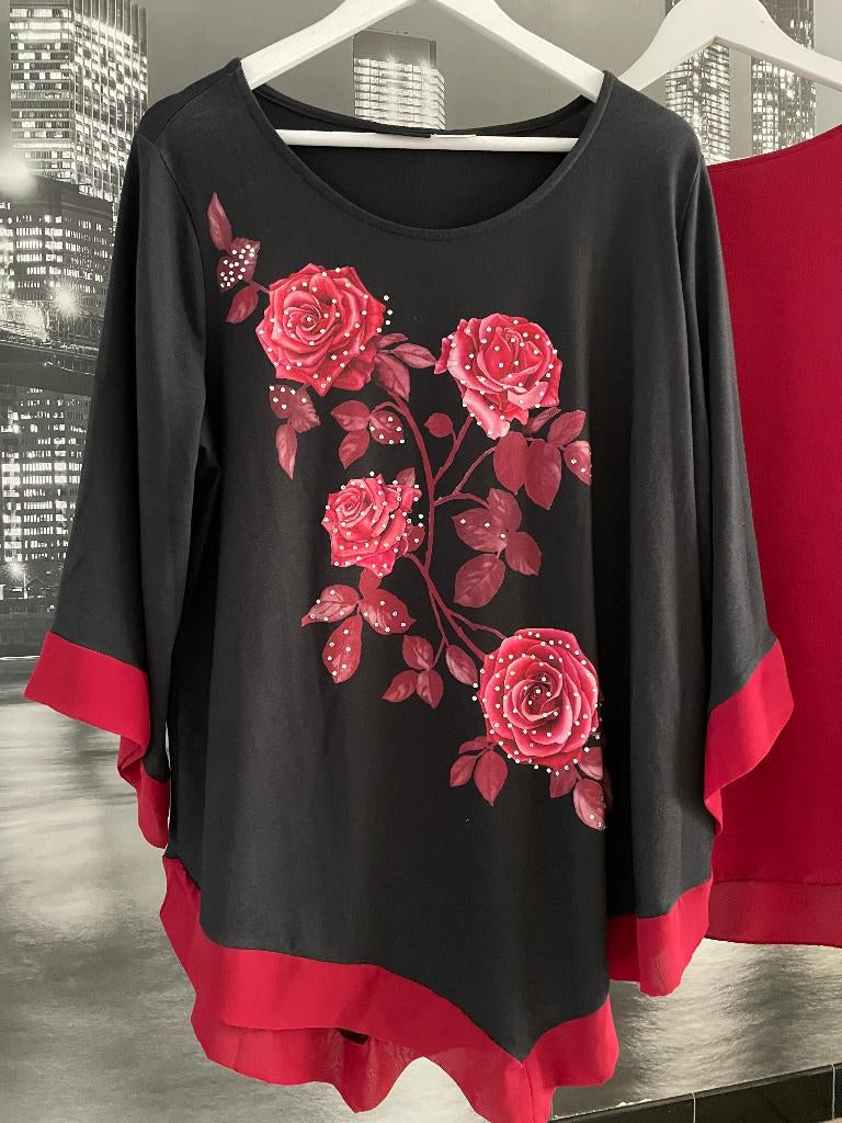 prachtig T-shirt Paola - maat 48/50 - GRATIS T-shirt, Kleding | Dames, T-shirts, Verzenden, Paola, Maat 46/48 (XL) of groter, Zo goed als nieuw