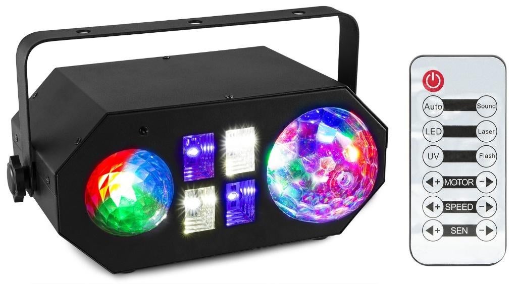 Party-light, Beamz Waterwave Jellyball met UV, Muziek en Instrumenten, Licht en Laser, Nieuw, Licht, Geluidgestuurd, Kleur, Stroboscoopeffect