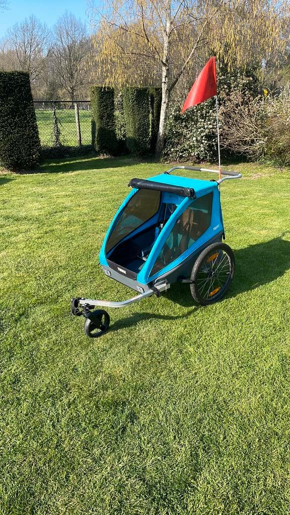 Thule Coaster 2XT Kinderkar + infantsling, Fietsen en Brommers, Fietsaccessoires | Aanhangwagens en Karren, Kinderkar, Ophalen