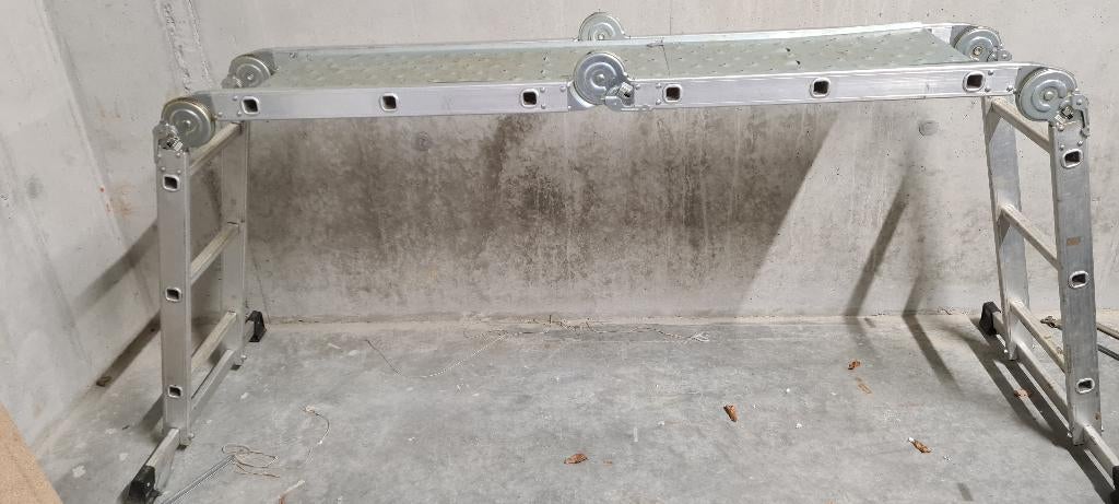 plooiladder, Doe-het-zelf en Bouw, Ophalen, Gebruikt, Ladder, Opvouwbaar of Inschuifbaar