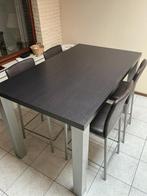 Keukentafel met 4 stoelen, Huis en Inrichting, Ophalen, Zo goed als nieuw