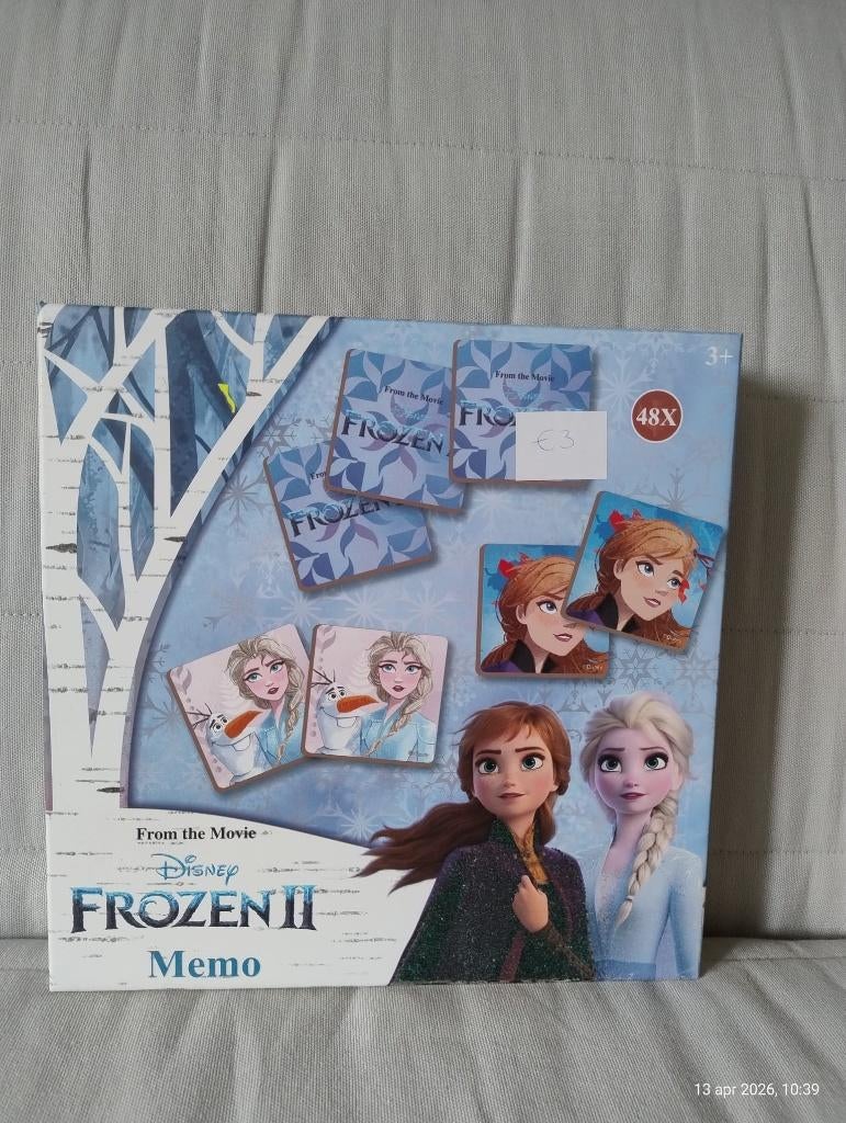 Memo spel Frozen, Ophalen, Gebruikt