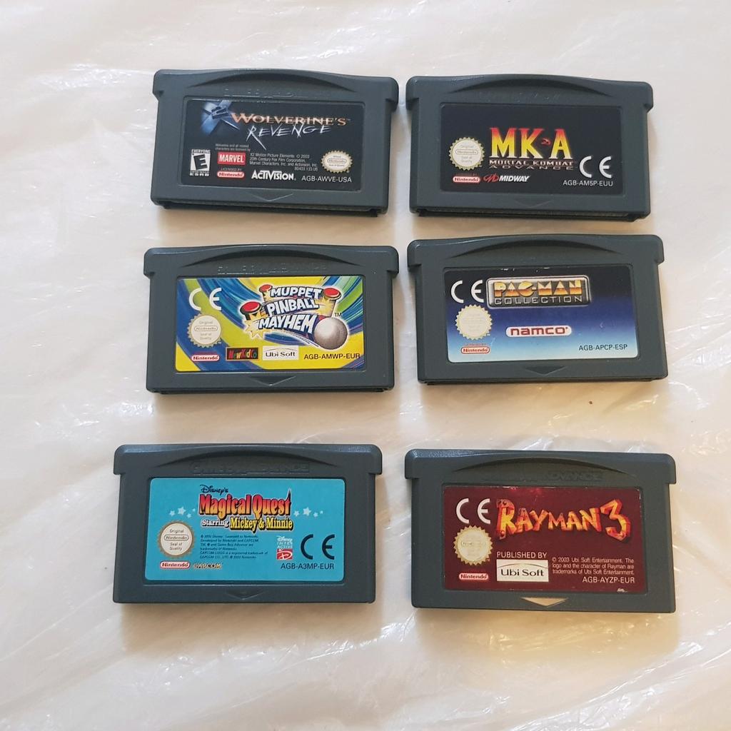 Lot De 4 Jeux Game Boy Color Et Advance – En Boîte, Très Bon état