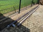 2 vierkante bruine dakgoten in alu.   In goede staat!, Ophalen, Gebruikt