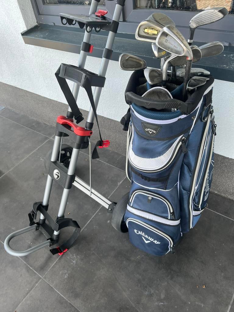 Sac de golf Callaway, chariot Inessis, 12 clubs, Enlèvement, Utilisé, Set, Callaway