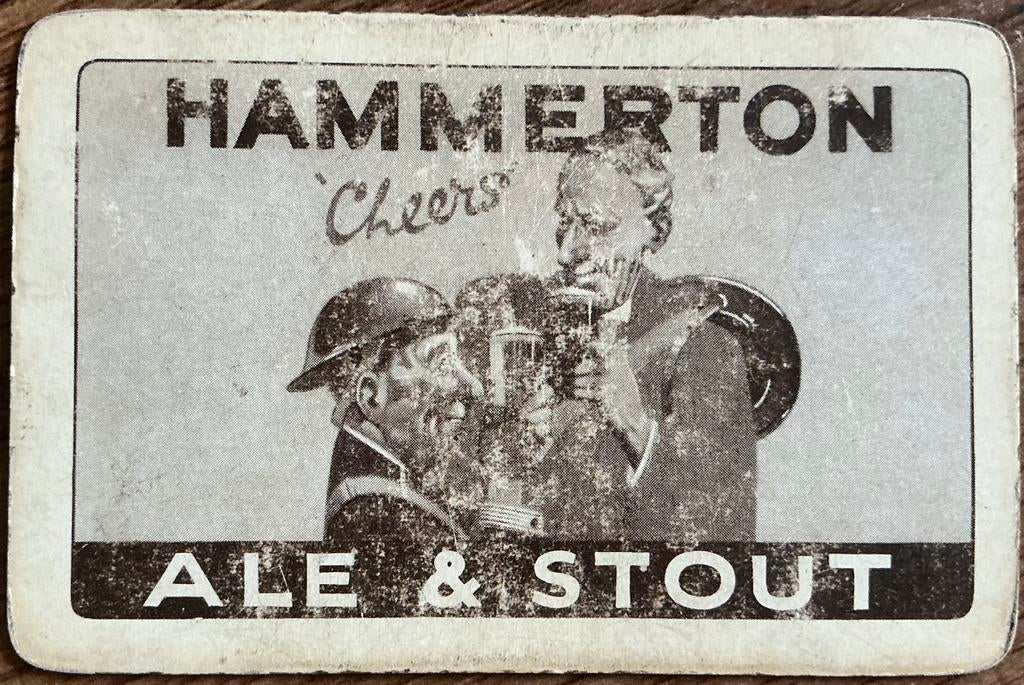Carte à jouer ancienne ALE & STOUT HAMMERTON, Collections, Enlèvement ou Envoi, Utilisé, Carte(s) à jouer