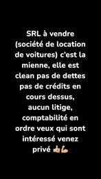 Société à vendre (SRL, location de voitures)