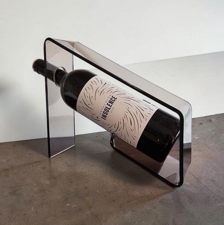 Flessenhouder van gerookt plexiglas Elephant | Arti Meplex B, Antiek en Kunst, Antiek | Bestek, Ophalen of Verzenden