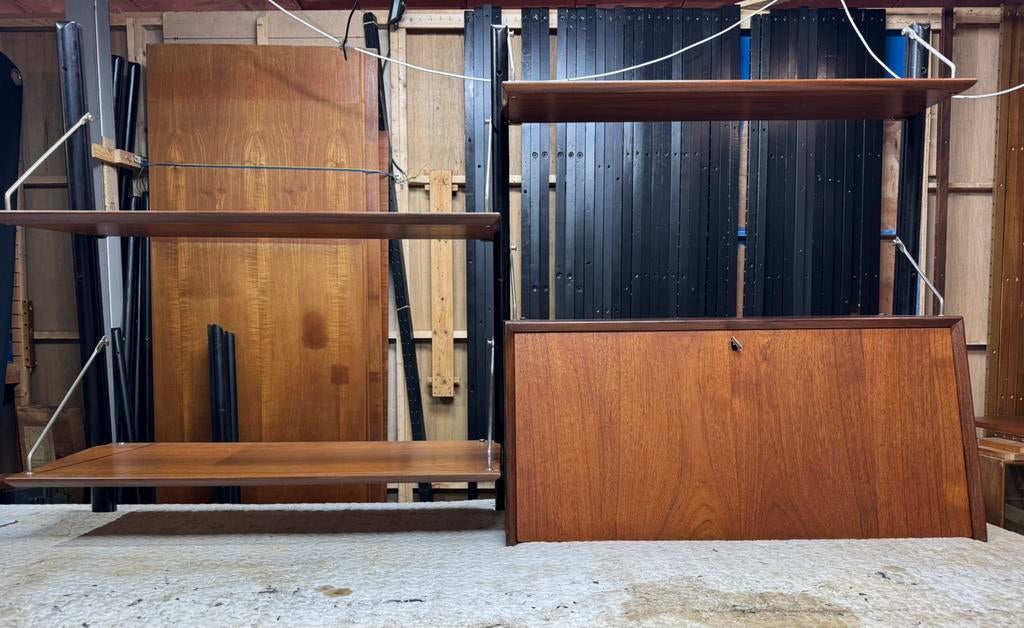 Louis van Teeffelen voor WeBe vintage modulair wandsysteem, Antiquités & Art, Curiosités & Brocante, Enlèvement ou Envoi