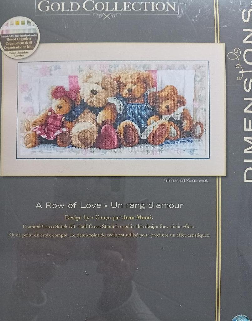 Borduurpakket A Row of Love van Dimensions Gold, Verzenden, Nieuw, Borduurpakket