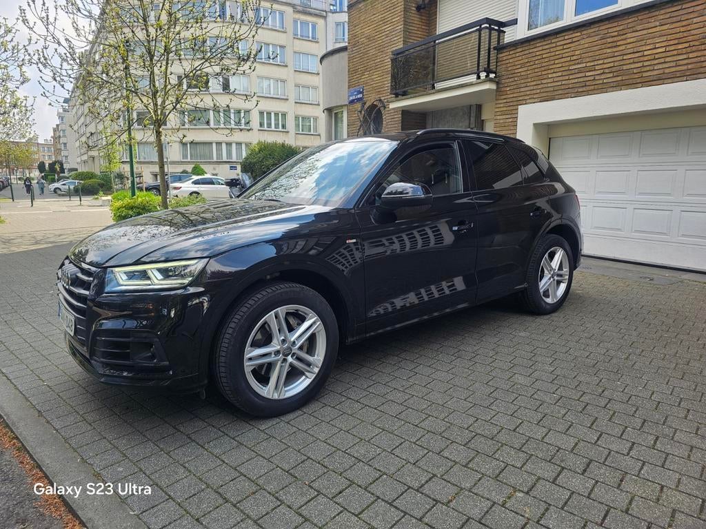 AUDI Q5 2.0 TDI 180PK QUATTRO AUTO.., Automaat, Stof, Q5, Zwart