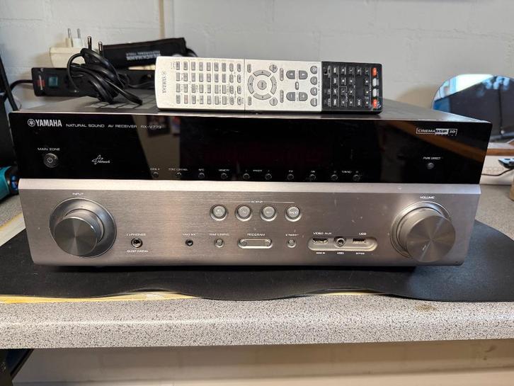 Mooie Yamaha RX-V773 7.1 Kanaals AV-Receiver titanium kleur, Audio, Tv en Foto, Versterkers en Ontvangers, Zo goed als nieuw, 7.1