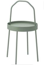 Table d appoint BURVIK Ikea gris clair vert, Maison & Meubles, Enlèvement, Utilisé