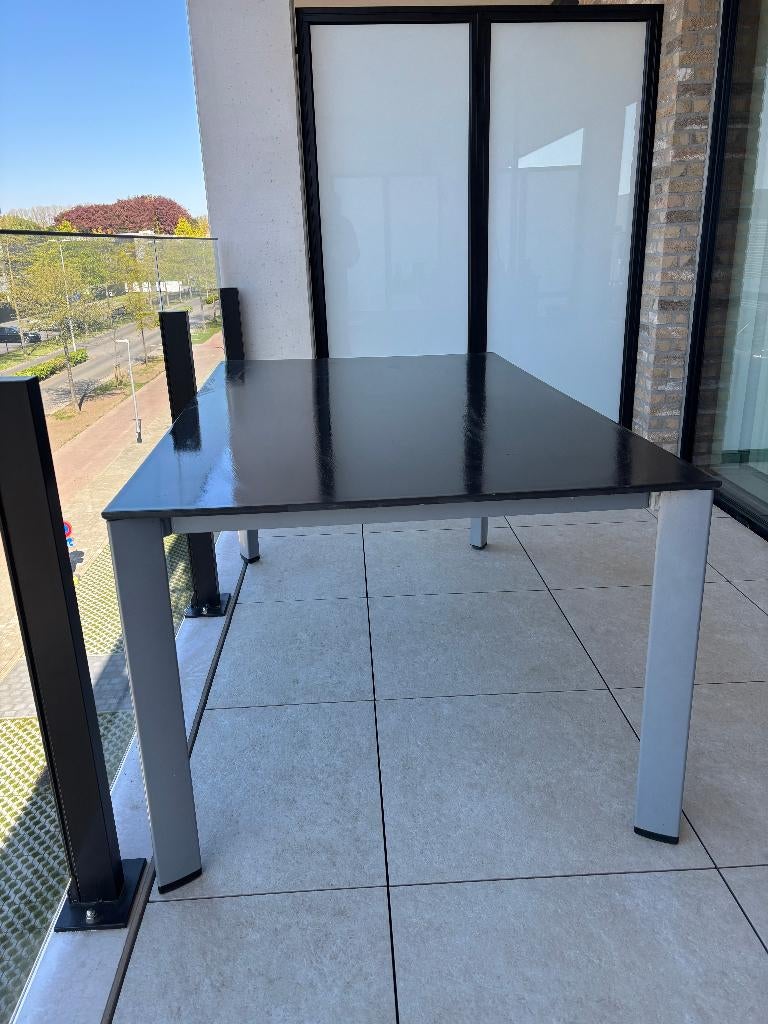 Thuintafel, Ophalen, Gebruikt, Rechthoekig, Aluminium