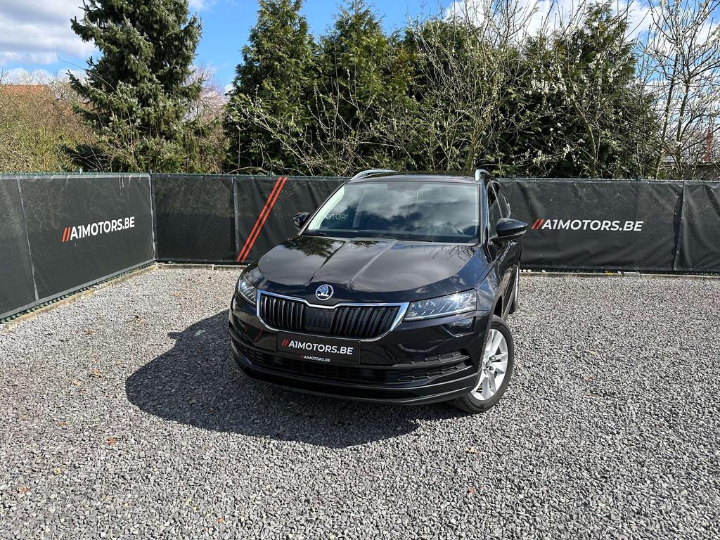 Skoda Karoq | AIRCO | NAVI | CC | ZETEL VW + STUUR, Auto's, Skoda, Automaat, Stof, Gebruikt, 115 pk