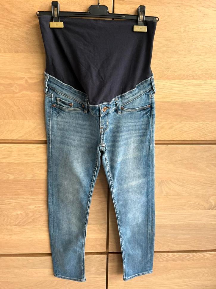 Zwangerschapsjrans H&M MAMA, Kleding | Dames, Zwangerschapskleding, Zo goed als nieuw, Broek of Spijkerbroek, Maat 38/40 (M), Blauw