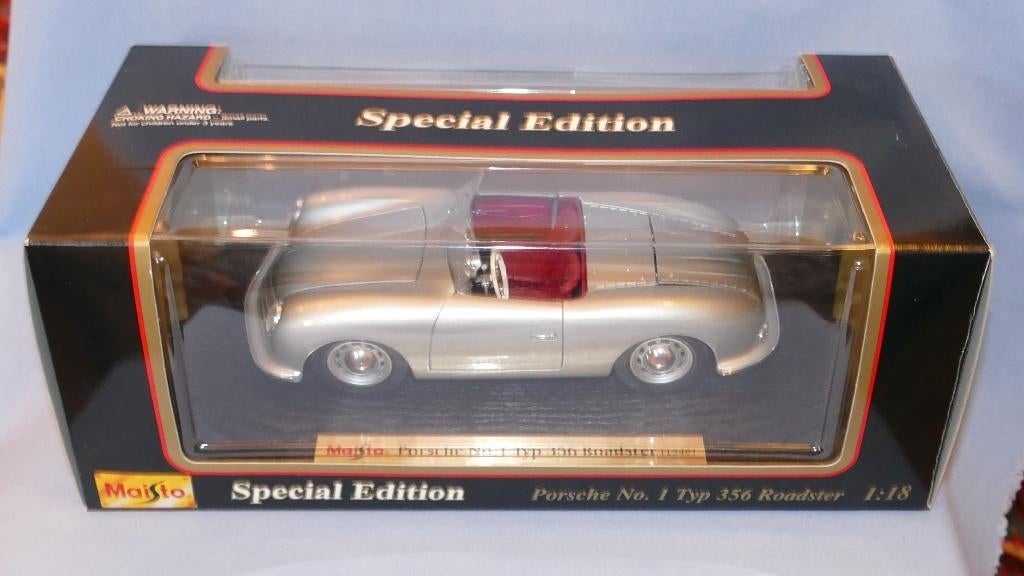 Stockverkoop Maisto 1/18 : Porsche 356 Type 1 Roadster, Hobby en Vrije tijd, Verzenden, Nieuw, Auto, Maisto