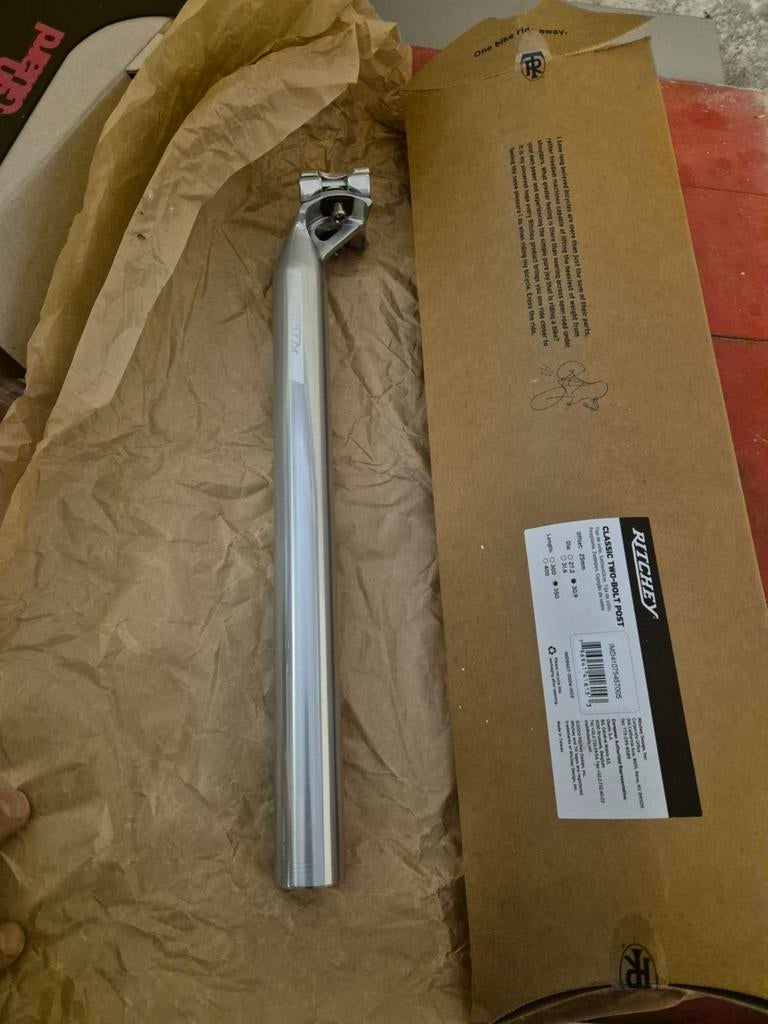 Tube de selle Ritchey Classic en aluminium 30,9, Vélos & Vélomoteurs, Enlèvement ou Envoi, Neuf, Ritchey