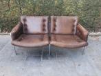 Martin Visser Osaka leren bank voor 't Spectrum, Huis en Inrichting, Gebruikt, Tweepersoons, Ophalen of Verzenden, Rechte bank