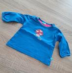 Lief! Blauwe longsleeve met paddestoel 56, Kinderen en Baby's, Babykleding | Maat 56, Meisje, Lief!, Ophalen of Verzenden, Zo goed als nieuw