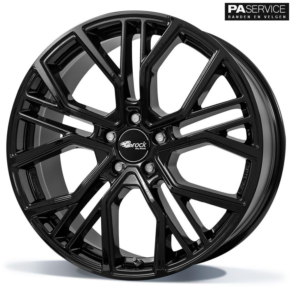 Nieuw 20 inch Gloss Black Brock Porsche Taycan Breedset, Auto-onderdelen, Banden en Velgen, -, -, Banden en Velgen, Nieuw