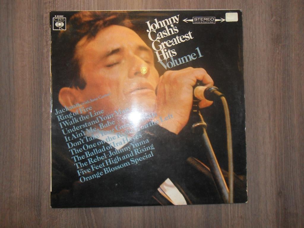 Johnny Cash - Greatest hits vol 1, Cd's en Dvd's, Ophalen of Verzenden, Gebruikt, 12 inch