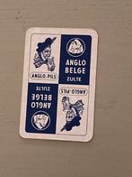 Oude speelkaart brouwerij ANGLO-BELGE te ZULTE, Verzamelen, Ophalen of Verzenden, Zo goed als nieuw, Speelkaart(en)