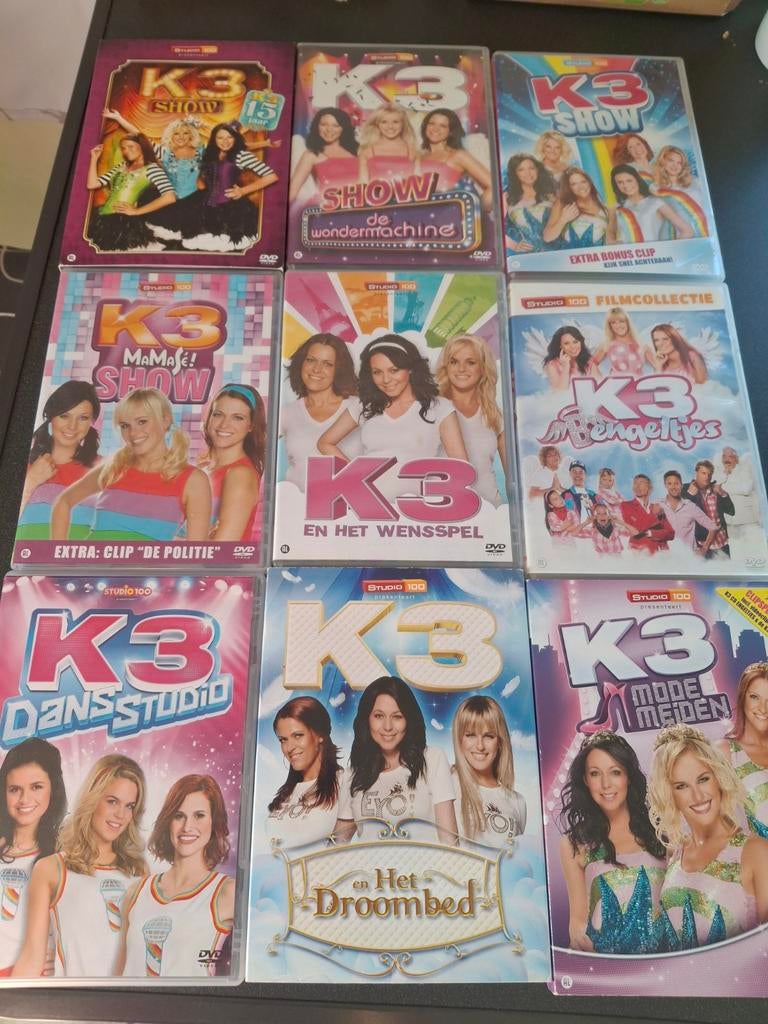 9 x K3 dvd's samen voor 15 euro of 2 euro per dvd, Ophalen of Verzenden