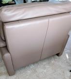 canapé, cuir monoplace, couleur taupe, comme neuf, 75 à 100 cm, Moins de 150 cm, Banc droit, Enlèvement